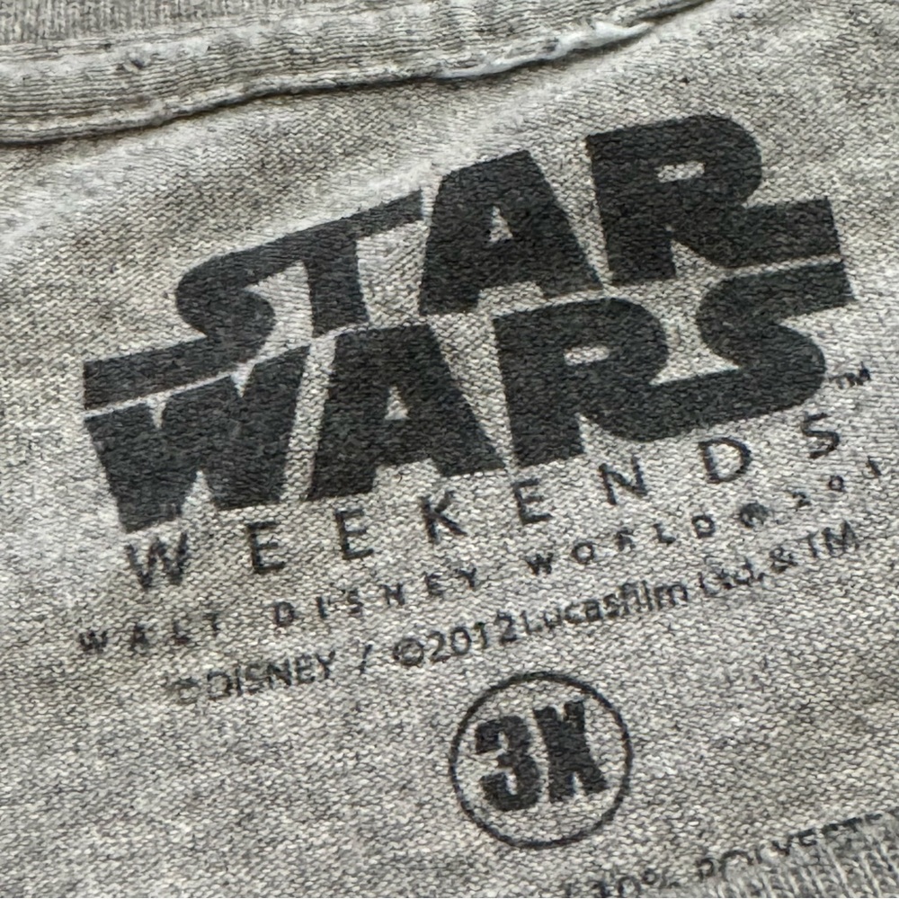 Vintage Y2K Disney Mickey X Star Wars Graphic Tee - Picture 4 of 4
